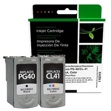 Clover Imaging Group Imaging Remanufactured Black, Color Ink Cartridges, 2PK 118315